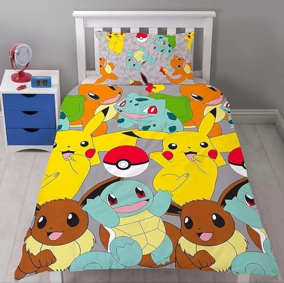 Nintendo Pokemon Licensed Bedding Reversible Double Sided Duvet Cover - Picture 3 of 7